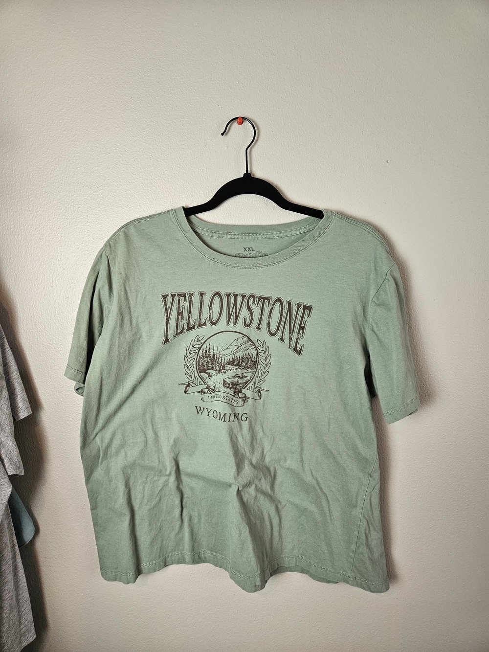 Yellowstone Wyoming Graphic Tee - Sage Green
